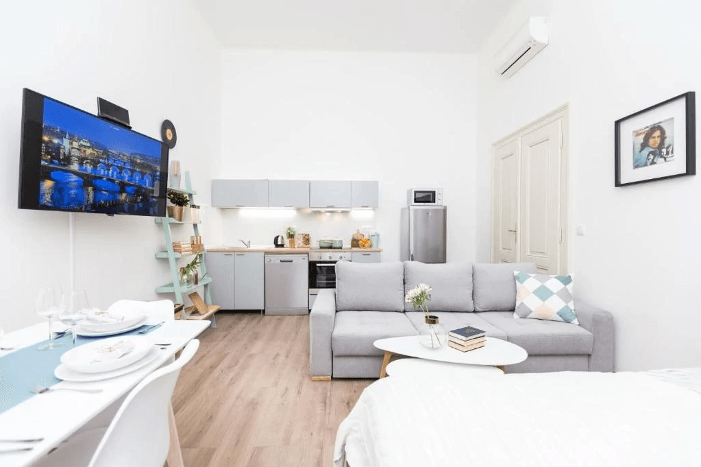 Obývací prostor apartmánu CHILL