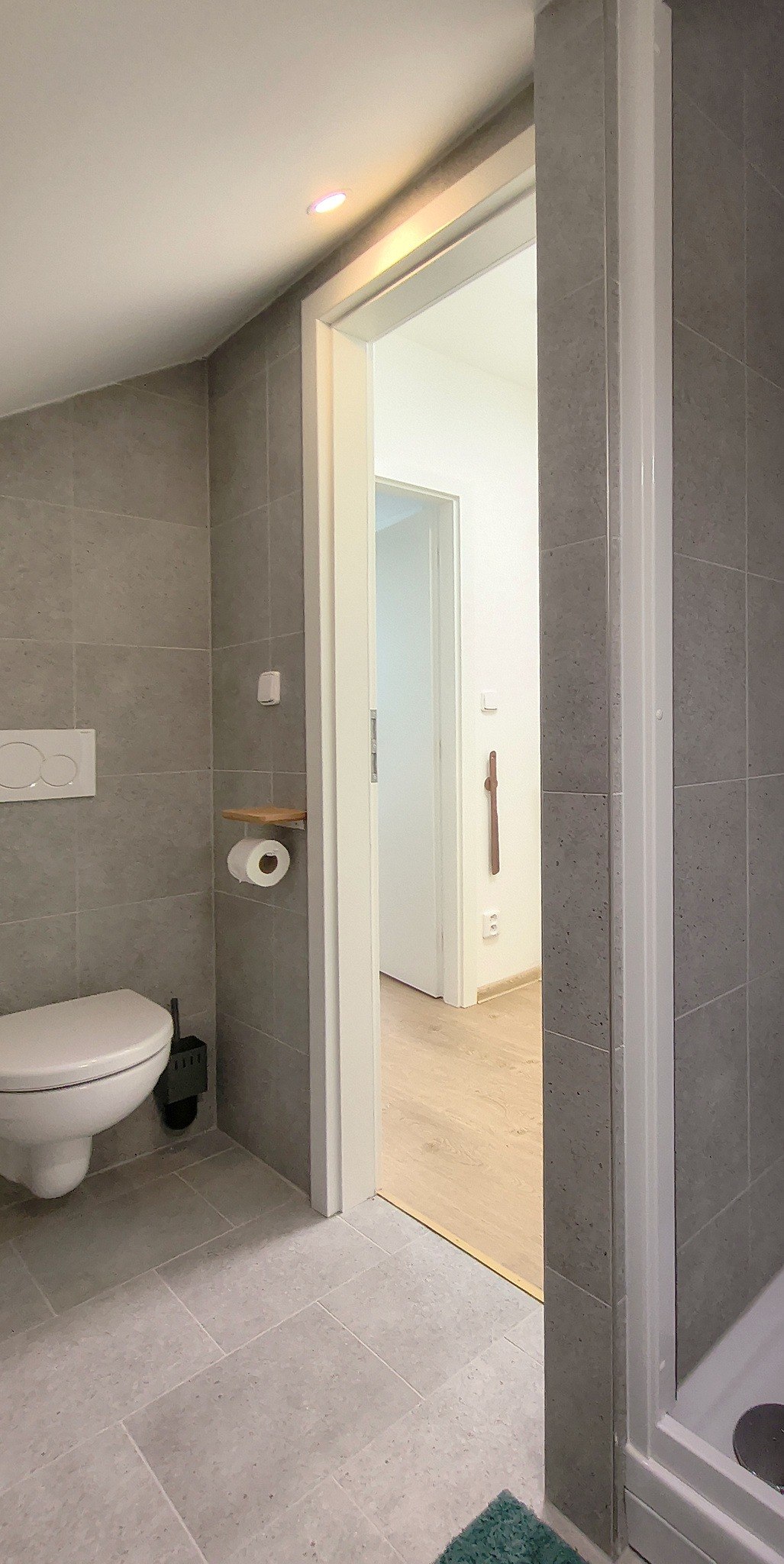 Entrance to the private bathroom of room 401