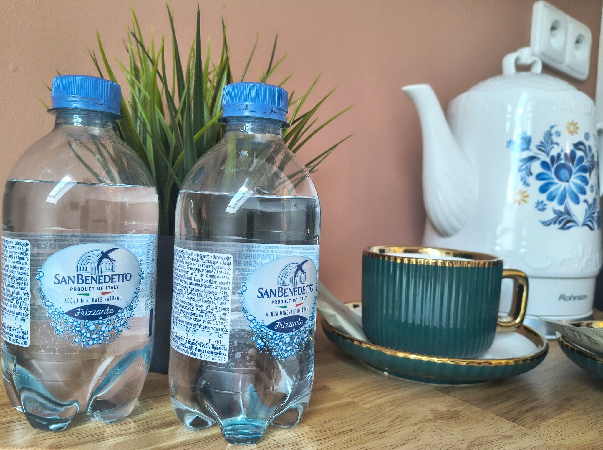 Welcome water, tea and coffee amenities