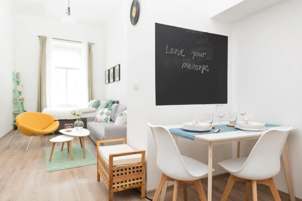 Innenraum des Apartmenttyps Classic M bei CHILL Apartments