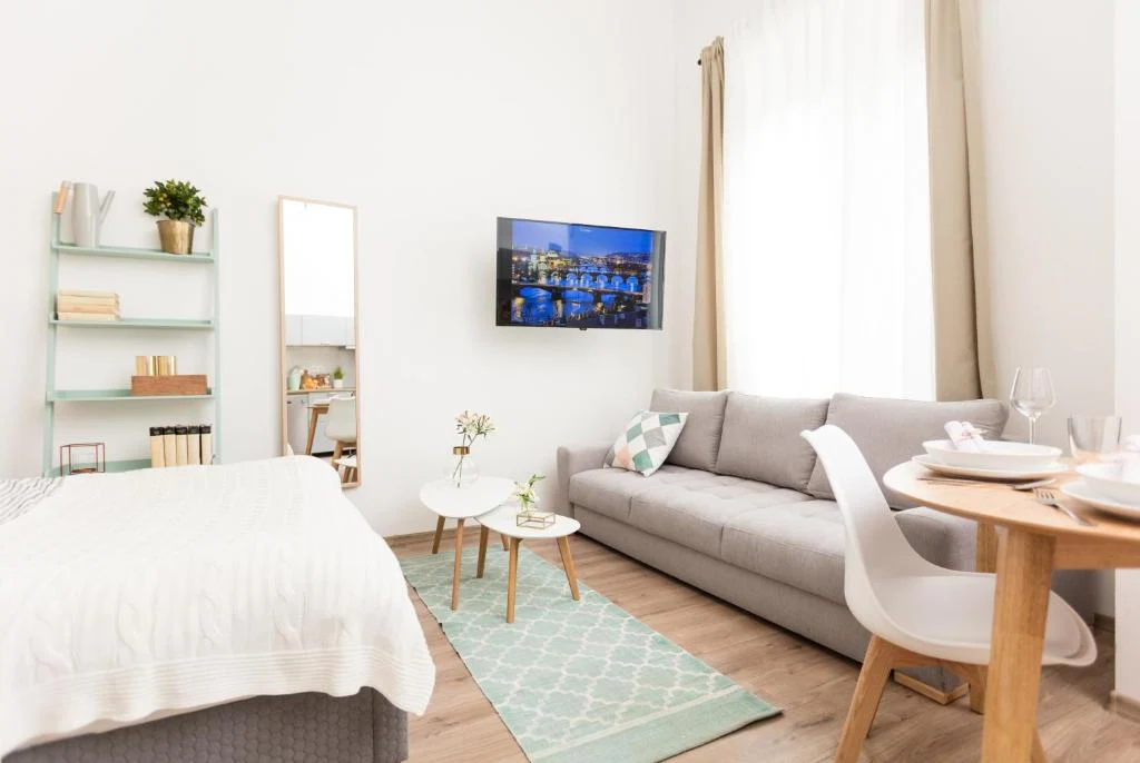 Innenraum des Apartmenttyps Classic S bei CHILL Apartments
